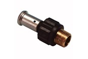 Alu pex systemen - Henco straight male iron AV / multimedia paneel 50 mm x 112 - 17PK-5008-N