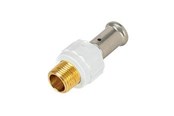 Alu pex systemen - Henco straight male iron AV / multimedia paneel 26 mm x 34 - 17PKW-2605-N