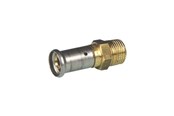 Alu pex systemen - Henco straight male AV / multimedia paneel 16 mm x 12 cusi - 17P-1604-CS
