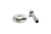 Fittingen - Megatherm Unite stop valve 1/2 x 3/8 with 77 mm rosette long version - 744388926