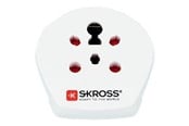 Kabels - diversen - SKross Country Reisadapter India-Israel-Denmark Aan Europe - 1.500217-E
