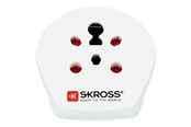 Kabels - diversen - SKross Country Reisadapter India-Israel-Denmark Aan Europe - 1.500217-E