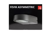 Lampen - SG Armaturen Fevik asymmetrisk grafit 3000 led 3000k - 623250