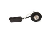 Lampen - Scan Products Luna lp 230v dimmable flicker free 6.2w 3000k cri95 ip44 matt black round - 10115