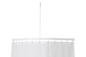 Badkamer accessoires - Van Der P Profil 5001 l-shaped shower rail Wit - 5750-02-90