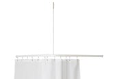 Badkamer accessoires - Van Der P Profil 2001 l-shaped shower rail 90x90 cm Wit - 2750-02-90