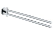 Badkamer accessoires - Grohe Essentials dubbele handdoekstang 449 mm - 40371001