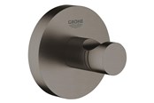 Badkamer accessoires - Grohe Essentials Robe hook Geborsteld hard graphite - 40364AL1