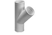 Reserveonderdelen en montageaccessoires - Purus branch pipe 45° 32 mm white pp/tpe - 752003-032