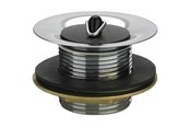 Reserveonderdelen en montageaccessoires - Viega Bottom valve w/bathtub 1 1/4" x 42 mm brass chrome-plated - 121853