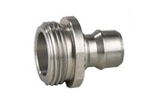 Waterslangen, koppelingen, fittingen en accessoires - Nito 3/4 Edelstaal nipple with 3/4 male bsp - 64611A3