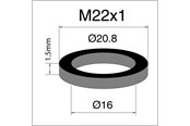 Waterslangen, koppelingen, fittingen en accessoires - Neoperl washer m22 x 1 - 55121110002
