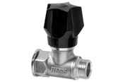 Fittingen - Frese stop valve dn20 for f raw brass with handle and drain - 25-1145