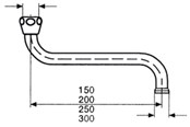 Reserveonderdelen en montageaccessoires - Neoperl spout Universal s 250mm - 16725100005