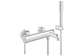 Mengkranen en fittingen - Grohe Essence tub/shower mixer with shower, chrome - 33628001