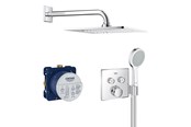 Mengkranen en fittingen - Grohe Grohtherm SmartControl shower system with overhead shower chrome - 34742000
