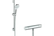 Douche- en montageaccessoires - Hansgrohe crometta vario/ecostat 1001 cl combi set 65 cm - 27817400