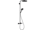Douche- en montageaccessoires - Hansgrohe showerpipe 240 powderrain Mat zwart - 27633670