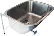 Bassins en gootstenen - Juvel tempra wash trough 500 x 400 x 230 mm - 687104210