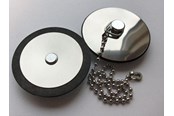 Bassins en gootstenen - Juvel Intra juvel plug zonder kraan met ketting - 1906027
