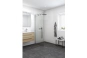 Douchecabines en accessoires - Dansani match fixed panel 67-69 cm satin/clear - D71-01
