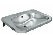 Bassins en gootstenen - Juvel Intra juvel rs72 Wastafel Roestvrij Staal wall hung - RS72STD