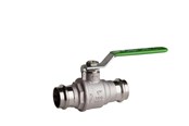 Fittingen - Pettinaroli Heavyduty fullway ball valve with press fittings ends green - P100-018