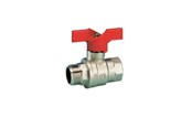 Fittingen - Pettinaroli F x m "new compact" fullway ball valve Rood butterfly hand - 52CE/1-006