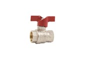 Fittingen - Pettinaroli F x F "new compact" fullway ball valve Rood butterfly hand - 52CE-004
