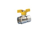 Fittingen - Pettinaroli F x F heavyduty fullway ball valve Aan uni C i G en331 yel - G52-004