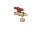 Fittingen - Pettinaroli Hose union ball valve with cap Basis ø1/2"m x 3/4"m tail - 244SC-145