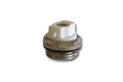 Radiatoren en ventielen - Pettinaroli Air screw with o-ring rotatable 1/2" chrome - DE-044