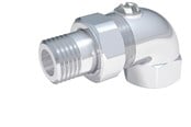 Radiatoren en ventielen - Broen Radiator connection with cut-off angled 1/2" - 3323200-100002