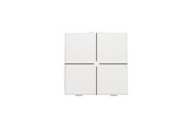 Intelligente gebouwinstallaties - Niko-Servodan 4-fold push button for niko home control Wit - 101-51004