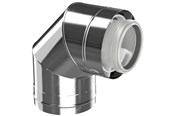 Ketels en schoorstenen - Bosch elbow 87° dn80/125 Edelstaal - 7738112700