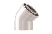 Ketels en schoorstenen - Bosch elbow concentric 45° dn80/125 - 7738112593