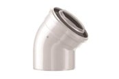 Ketels en schoorstenen - Bosch Elleboog concentrisch 45° dn60/100 - 7738112501