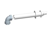 Ketels en schoorstenen - Megatherm Vent horizontal balanced dn 60/100 - CT00301
