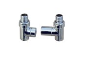 Handdoekradiatoren en accessoires - Kriss cylinder valve kit 1/2 straight Chroom - KV3006C