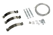 Ketels en schoorstenen - Metalbestos wood guy ø250/150 with 10 m wire black - 317692251