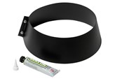Ketels en schoorstenen - Metalbestos storm Halsband ø250/150 Zwart with silicone - 317641251