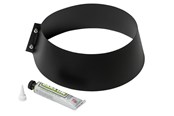 Ketels en schoorstenen - Metalbestos storm collar ø230/130 black with silicone - 317641231
