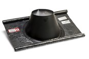 Ketels en schoorstenen - Metalbestos flashing ø230/130 5-32° flex Zwart - 317635236