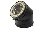 Ketels en schoorstenen - Metalbestos Hout 150 mm elbow 45° - 317523151