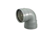 Afvoerproducten - Wavin Wafix plus pp bend 88.5° x 32 mm grey - 1453306