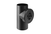 Afvoerproducten - Geberit Peh afvoerbocht 90° Ø90 mm met deksel - 366451161