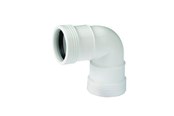 Afvoerproducten - Wavin Wafix plus pp bend 88.5° x 32 mm Wit - 1443306