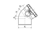 Afvoerproducten - ALIAXIS Bend 90 30° dblue - VKL-090-000-30D
