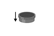 Afvoerproducten - Girpi 52mm x 50mm sealing ring fria - ht-pp - SJT52