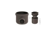 Afvoerproducten - Unidrain Drain unit w/horizontal outlet Ø50 mm incl. water trap corner drain - 2411.0050
